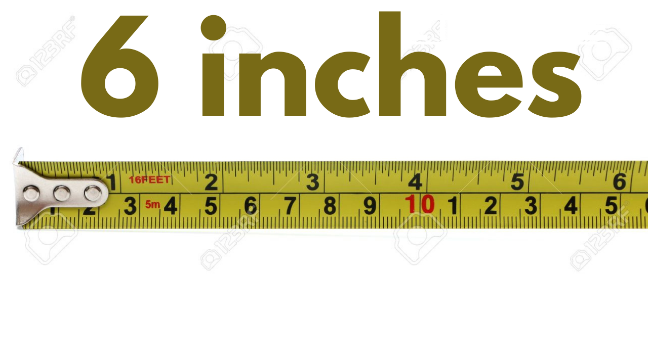 6 inches