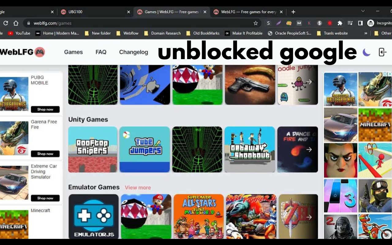 unblocked google